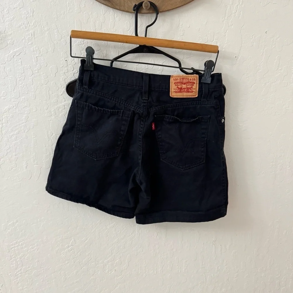 Levi’s 550 Black Relaxed Shorts Women’s High Rise Size 4 - Picture 6 of 6